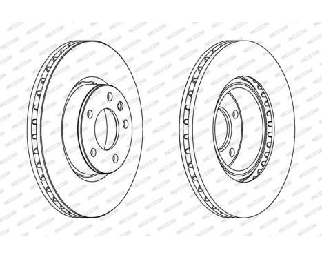 Brake Disc PREMIER Coat+ disc DDF330C Ferodo, Image 3