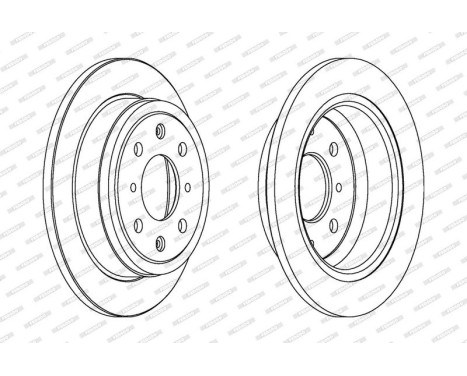 Brake Disc PREMIER Coat+ disc DDF468C Ferodo, Image 2