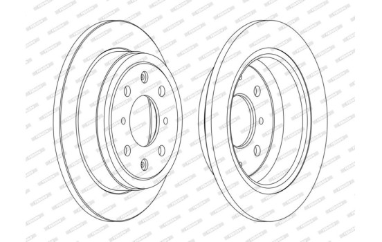 Brake Disc PREMIER Coat+ disc DDF468C Ferodo, Image 3