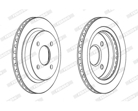 Brake Disc PREMIER Coat+ disc DDF479C Ferodo, Image 2