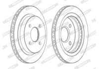 Brake Disc PREMIER Coat+ disc DDF479C Ferodo