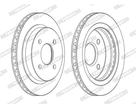 Brake Disc PREMIER Coat+ disc DDF479C Ferodo