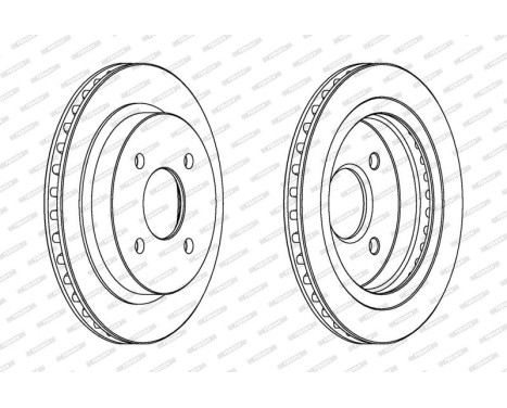 Brake Disc PREMIER Coat+ disc DDF479C Ferodo, Image 3