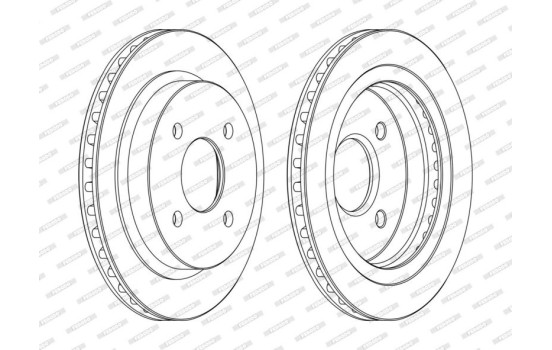 Brake Disc PREMIER Coat+ disc DDF479C Ferodo, Image 3