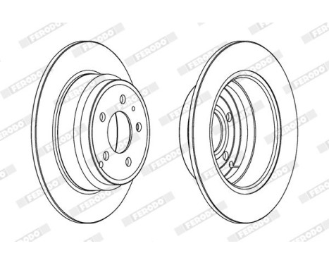 Brake Disc PREMIER Coat+ disc DDF552C Ferodo, Image 2