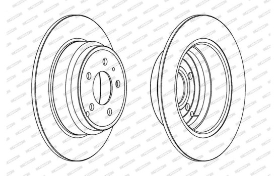 Brake Disc PREMIER Coat+ disc DDF552C Ferodo