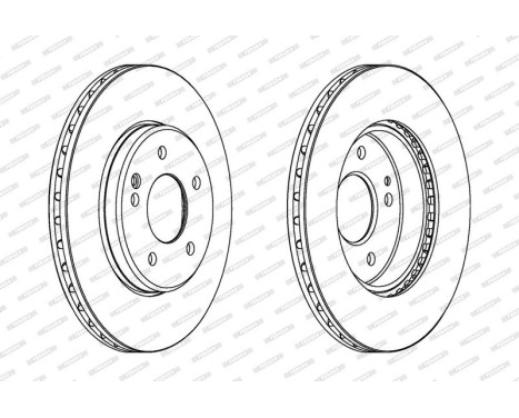 Brake Disc PREMIER Coat+ disc DDF588C Ferodo, Image 2