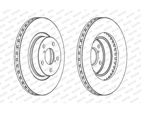 Brake Disc PREMIER Coat+ disc DDF679C Ferodo, Image 2