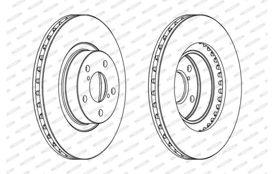 Brake Disc PREMIER Coat+ disc DDF679C Ferodo, Image 2