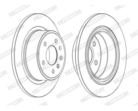 Brake Disc PREMIER Coat+ disc DDF698C Ferodo, Image 3