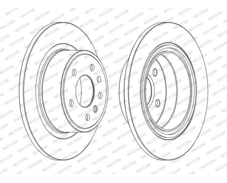 Brake Disc PREMIER Coat+ disc DDF698C Ferodo, Image 3