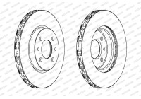 Brake Disc PREMIER Coat+ disc DDF762C Ferodo