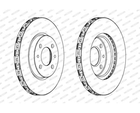 Brake Disc PREMIER Coat+ disc DDF762C Ferodo