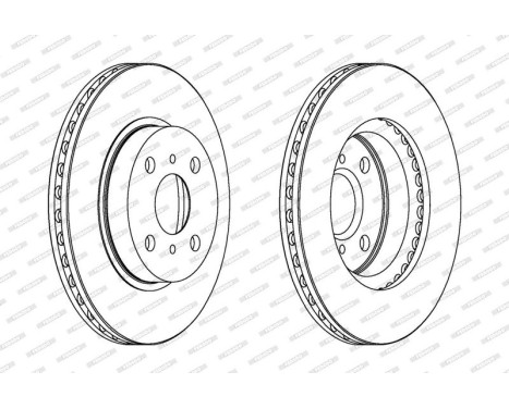 Brake Disc PREMIER Coat+ disc DDF794C Ferodo, Image 2