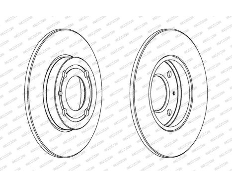 Brake Disc PREMIER Coat+ disc DDF795C Ferodo, Image 2