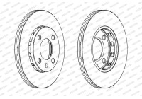 Brake Disc PREMIER Coat+ disc DDF812C Ferodo