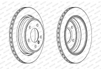 Brake Disc PREMIER Coat+ disc DDF836C Ferodo