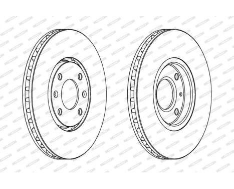 Brake Disc PREMIER Coat+ disc DDF841C Ferodo