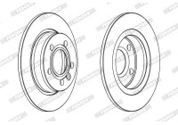 Brake Disc PREMIER Coat+ disc DDF847C Ferodo