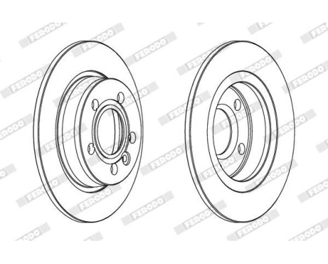 Brake Disc PREMIER Coat+ disc DDF847C Ferodo