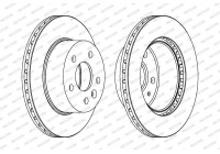 Brake Disc PREMIER Coat+ disc DDF860C Ferodo