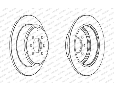 Brake Disc PREMIER Coat+ disc DDF869C Ferodo