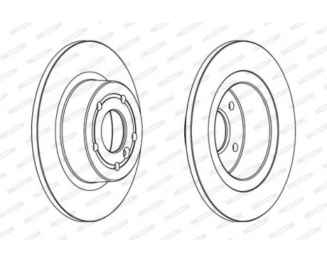 Brake Disc PREMIER Coat+ disc DDF874C Ferodo