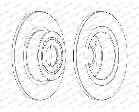 Brake Disc PREMIER Coat+ disc DDF874C Ferodo, Image 3