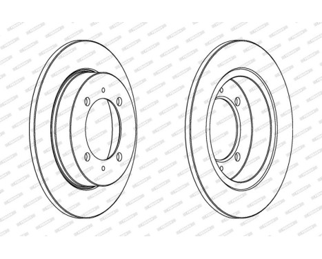Brake Disc PREMIER Coat+ disc DDF886C Ferodo, Image 2