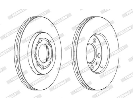 Brake Disc PREMIER Coat+ disc DDF927C Ferodo, Image 2
