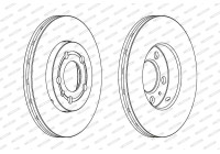 Brake Disc PREMIER Coat+ disc DDF927C Ferodo