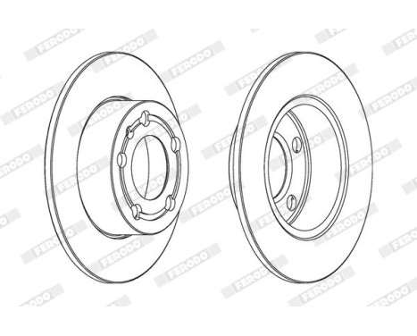 Brake Disc PREMIER Coat+ disc DDF929C Ferodo, Image 2