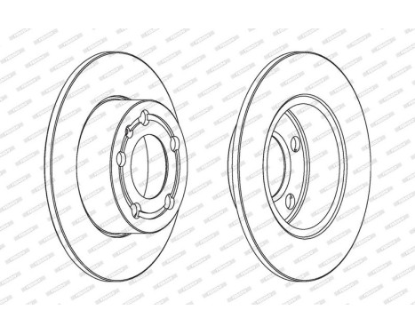 Brake Disc PREMIER Coat+ disc DDF929C Ferodo