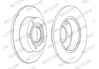 Brake Disc PREMIER Coat+ disc DDF952C Ferodo