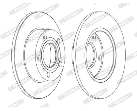 Brake Disc PREMIER Coat+ disc DDF952C Ferodo