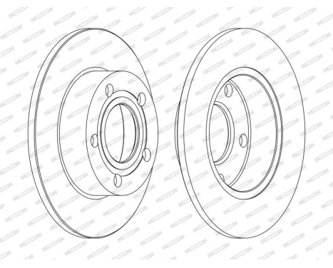 Brake Disc PREMIER Coat+ disc DDF952C Ferodo, Image 3