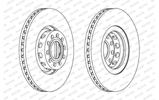 Brake Disc PREMIER Coat+ disc DDF954C-1 Ferodo, Image 2