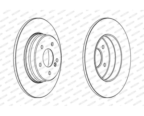 Brake Disc PREMIER Coat+ disc DDF963C Ferodo, Image 2