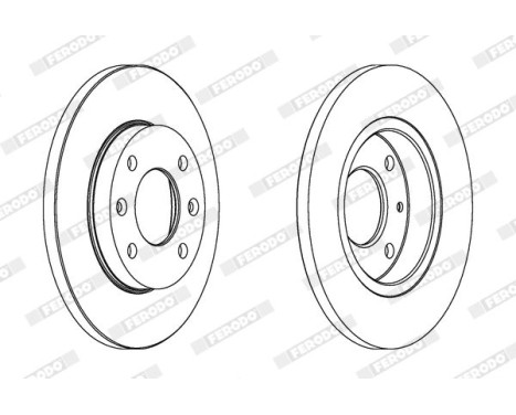 Brake Disc PREMIER Coat+ disc DDF995C Ferodo, Image 3