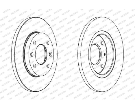 Brake Disc PREMIER Coat+ disc DDF995C Ferodo, Image 2