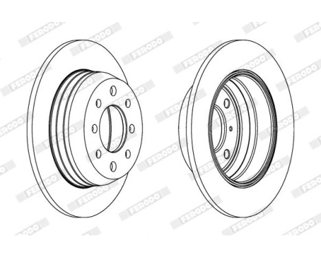 Brake Disc PREMIER DDF002 Ferodo, Image 2