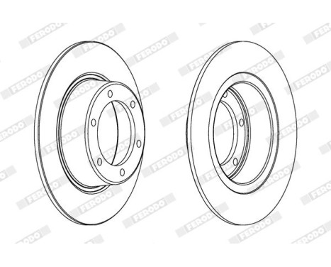 Brake Disc PREMIER DDF011 Ferodo, Image 2