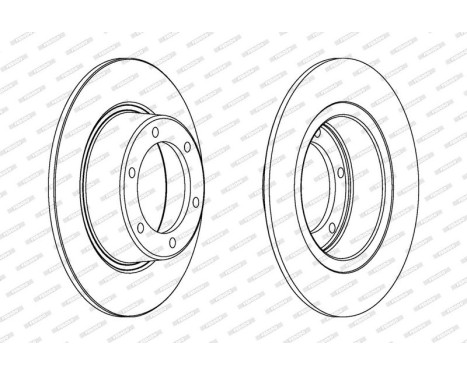Brake Disc PREMIER DDF011 Ferodo, Image 2