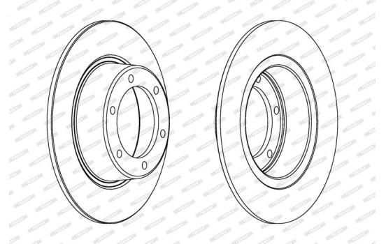 Brake Disc PREMIER DDF011 Ferodo, Image 2