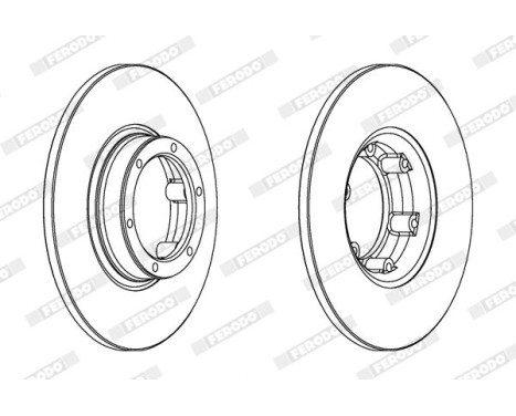 Brake Disc PREMIER DDF016 Ferodo, Image 2