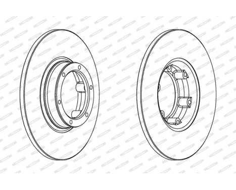 Brake Disc PREMIER DDF016 Ferodo, Image 2
