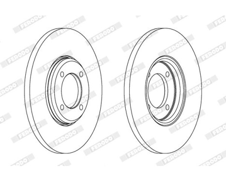Brake Disc PREMIER DDF023 Ferodo, Image 2