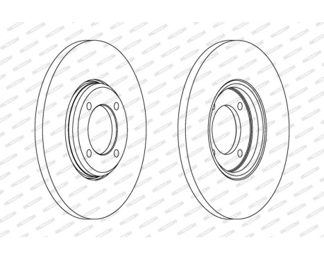 Brake Disc PREMIER DDF023 Ferodo, Image 2