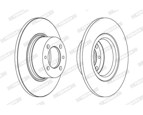 Brake Disc PREMIER DDF035 Ferodo, Image 2