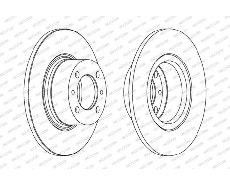 Brake Disc PREMIER DDF035 Ferodo, Image 2